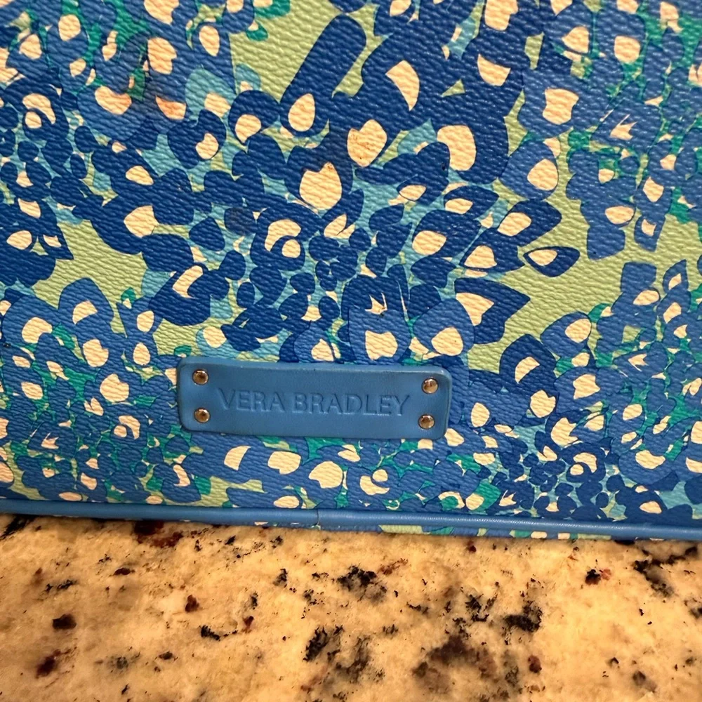 Vera Bradley Blue and Green Floral Laptop Case